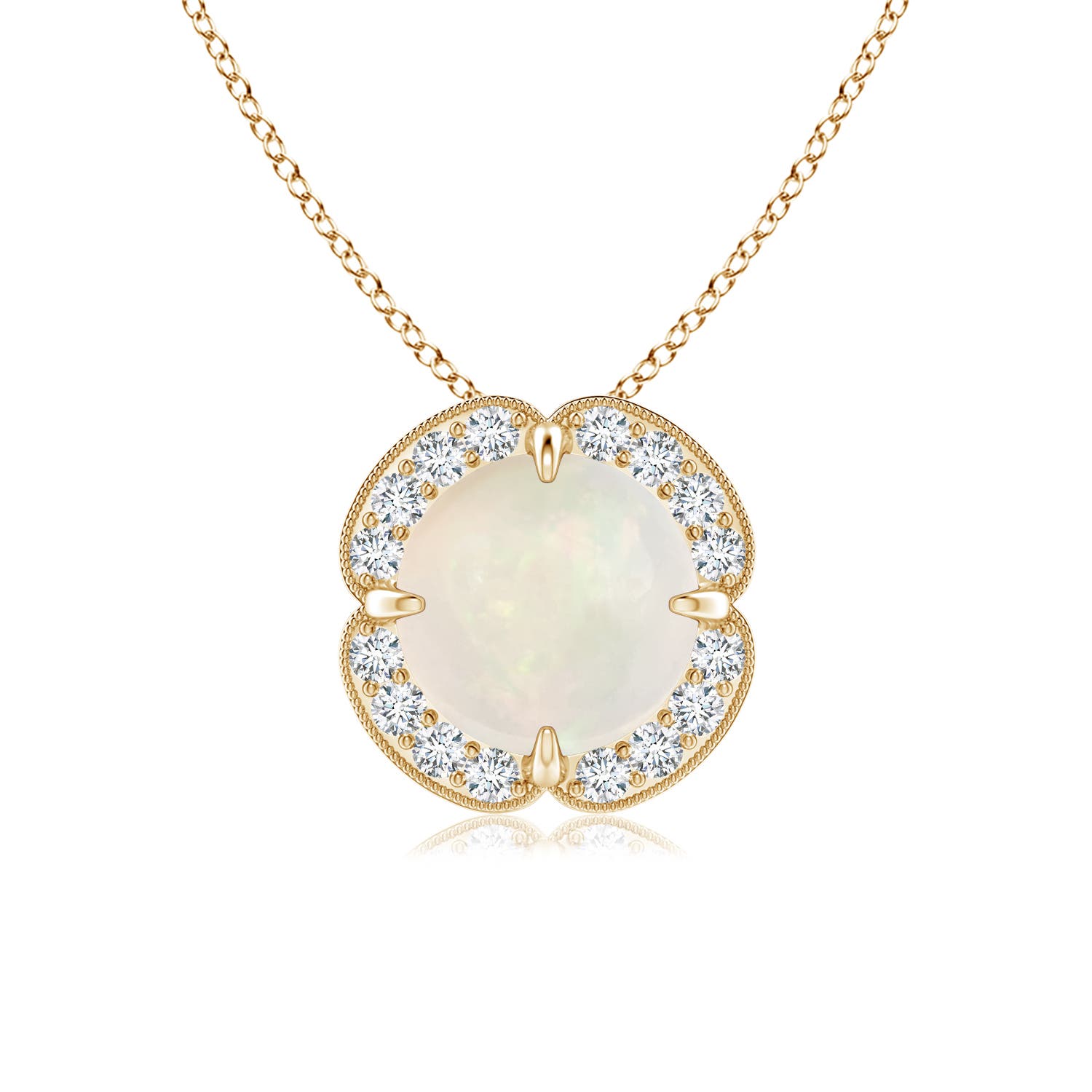 A - Opal / 0.88 CT / 14 KT Yellow Gold