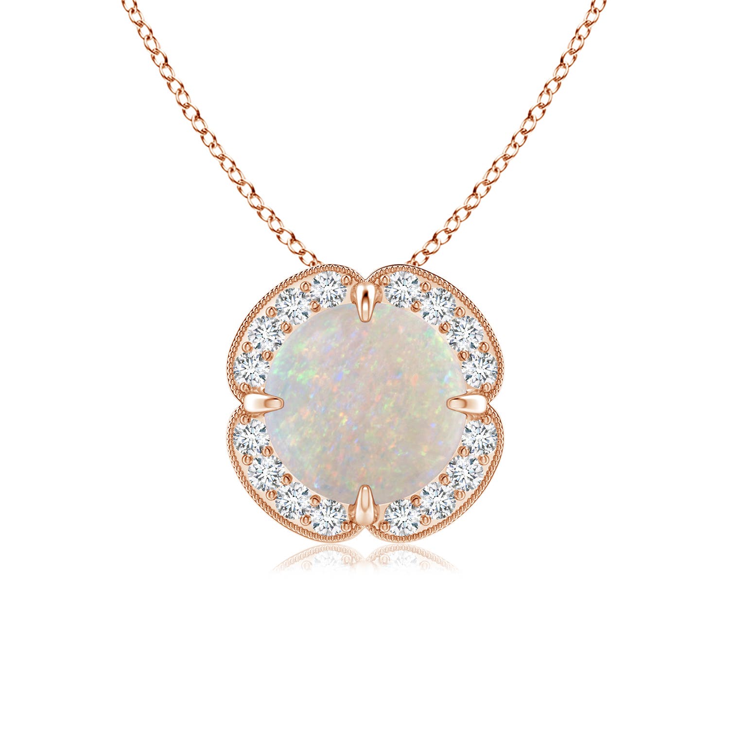 AA - Opal / 0.88 CT / 14 KT Rose Gold