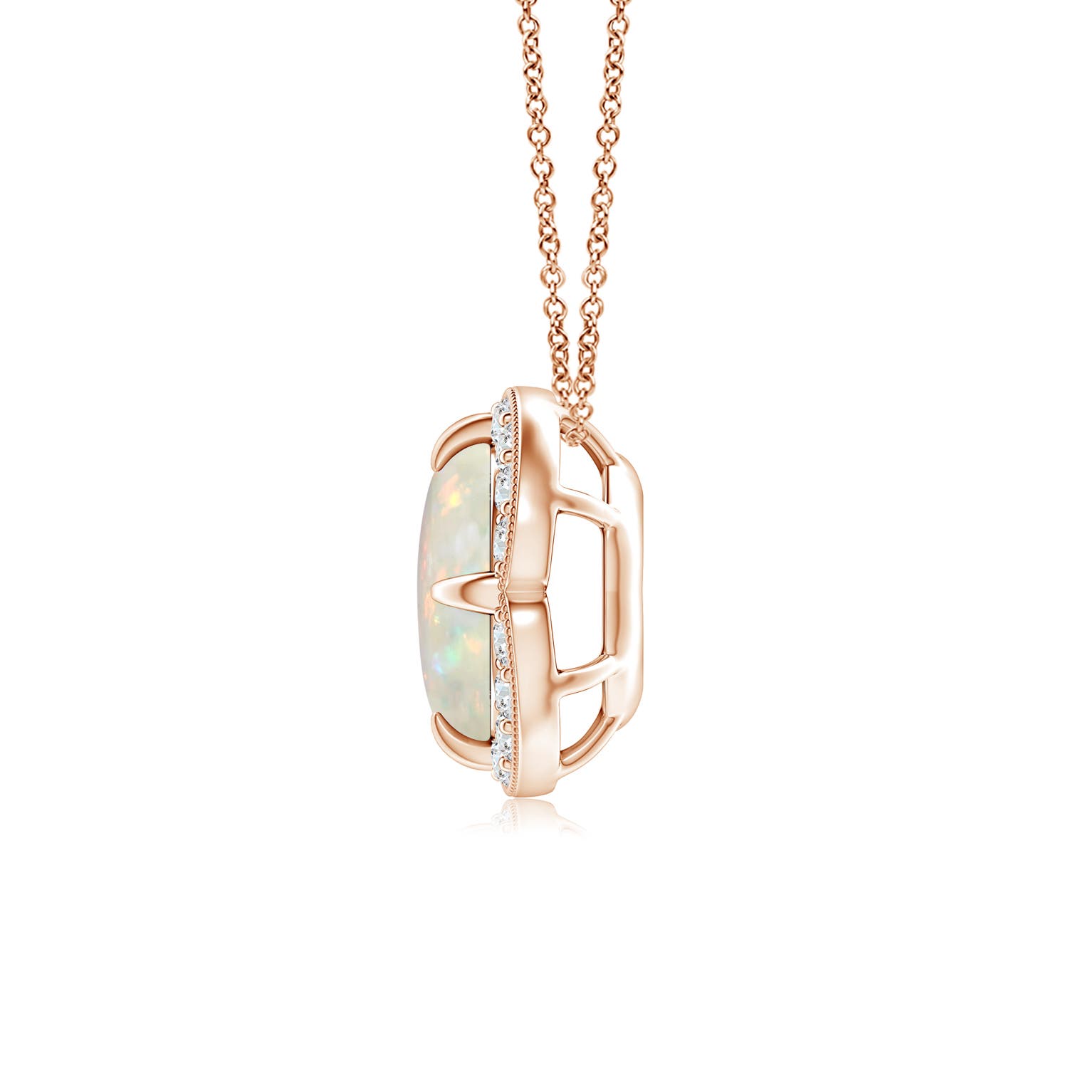 AAA - Opal / 0.88 CT / 14 KT Rose Gold