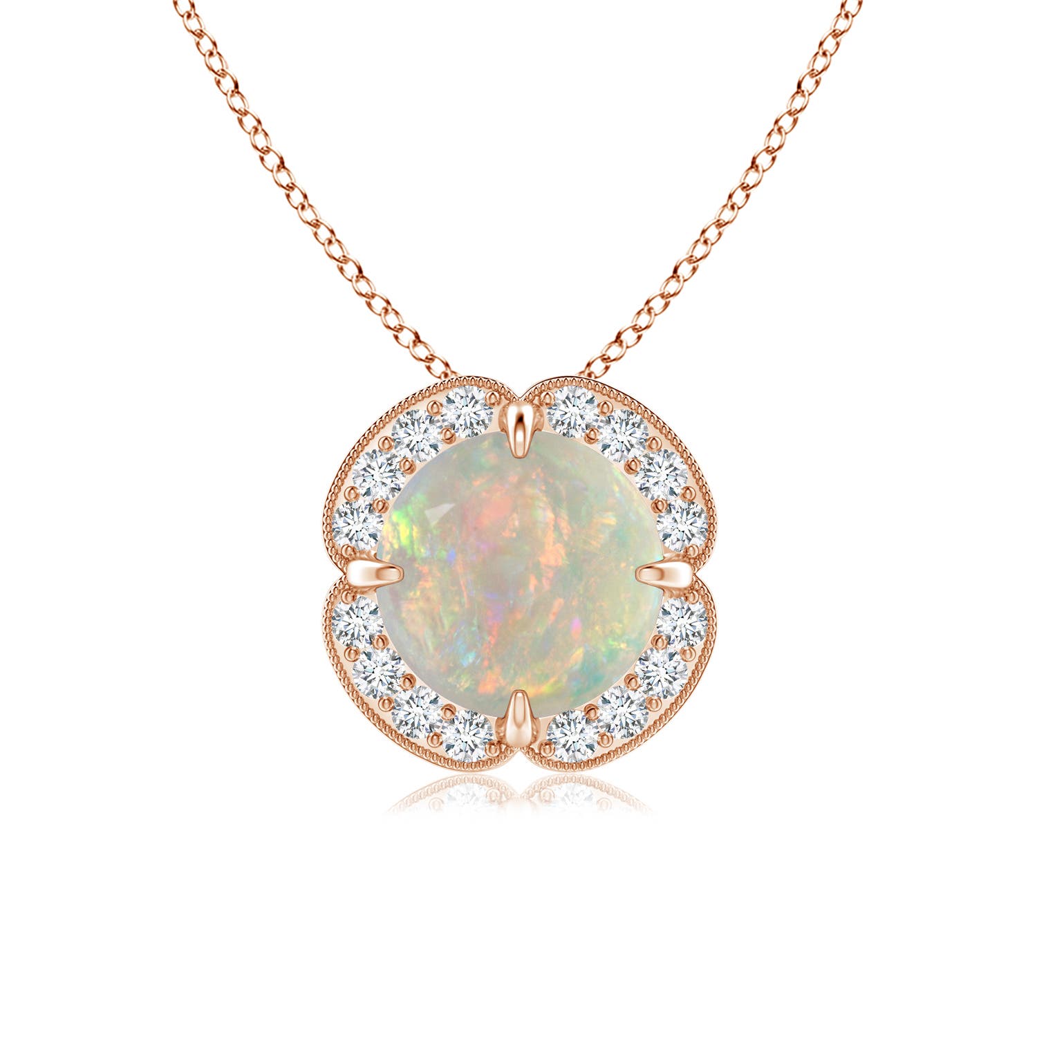 AAAA - Opal / 0.88 CT / 14 KT Rose Gold