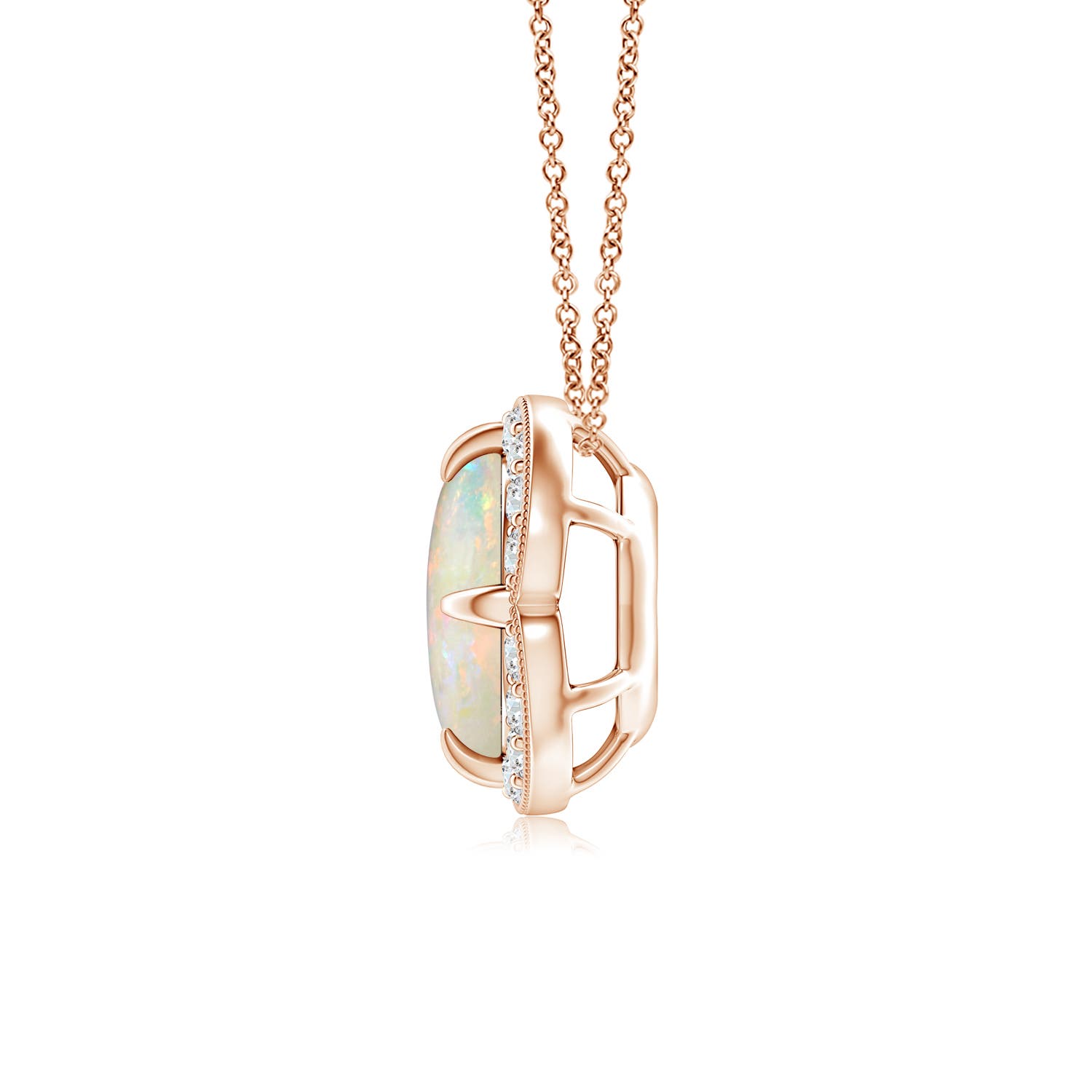 AAAA - Opal / 0.88 CT / 14 KT Rose Gold