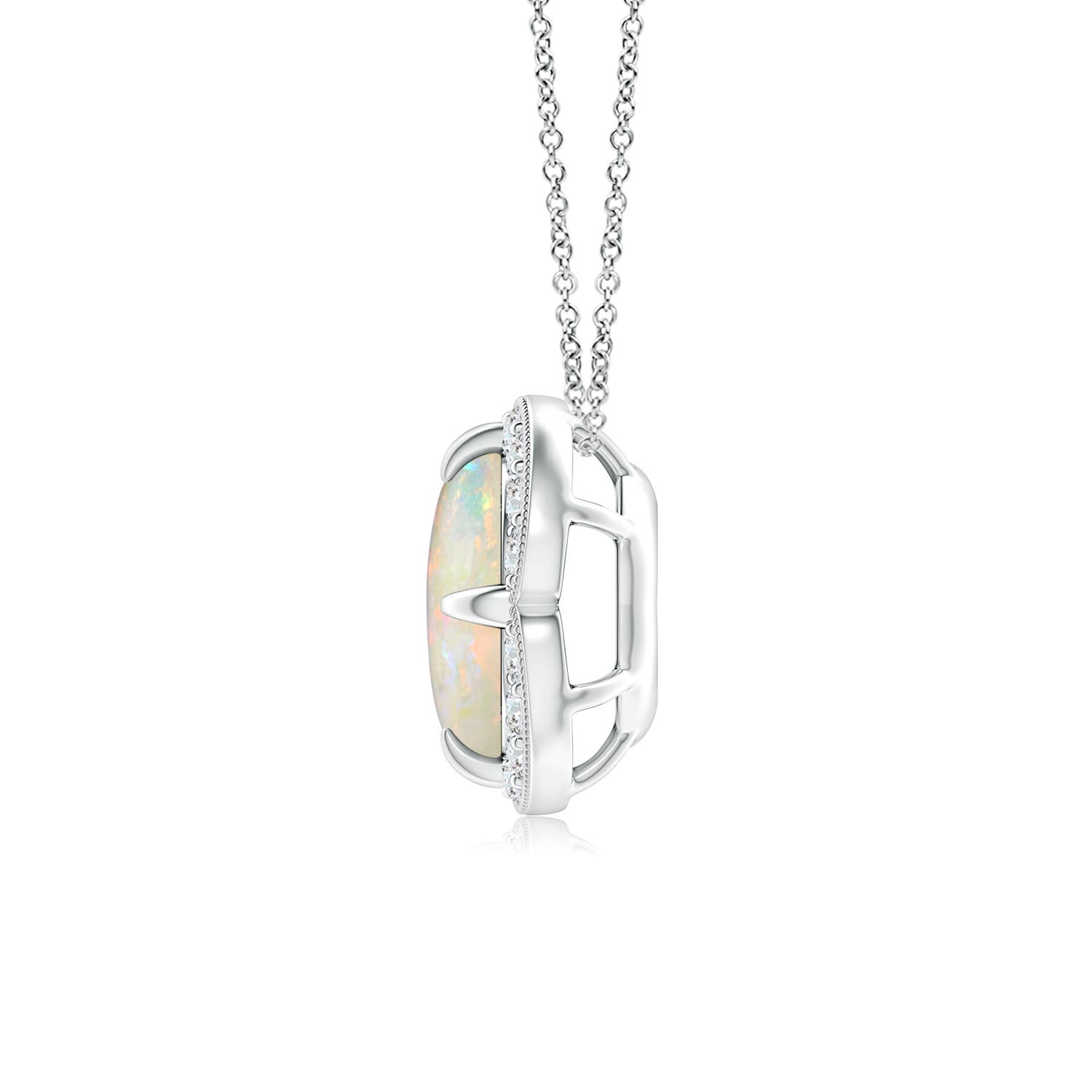 AAAA - Opal / 0.88 CT / 14 KT White Gold