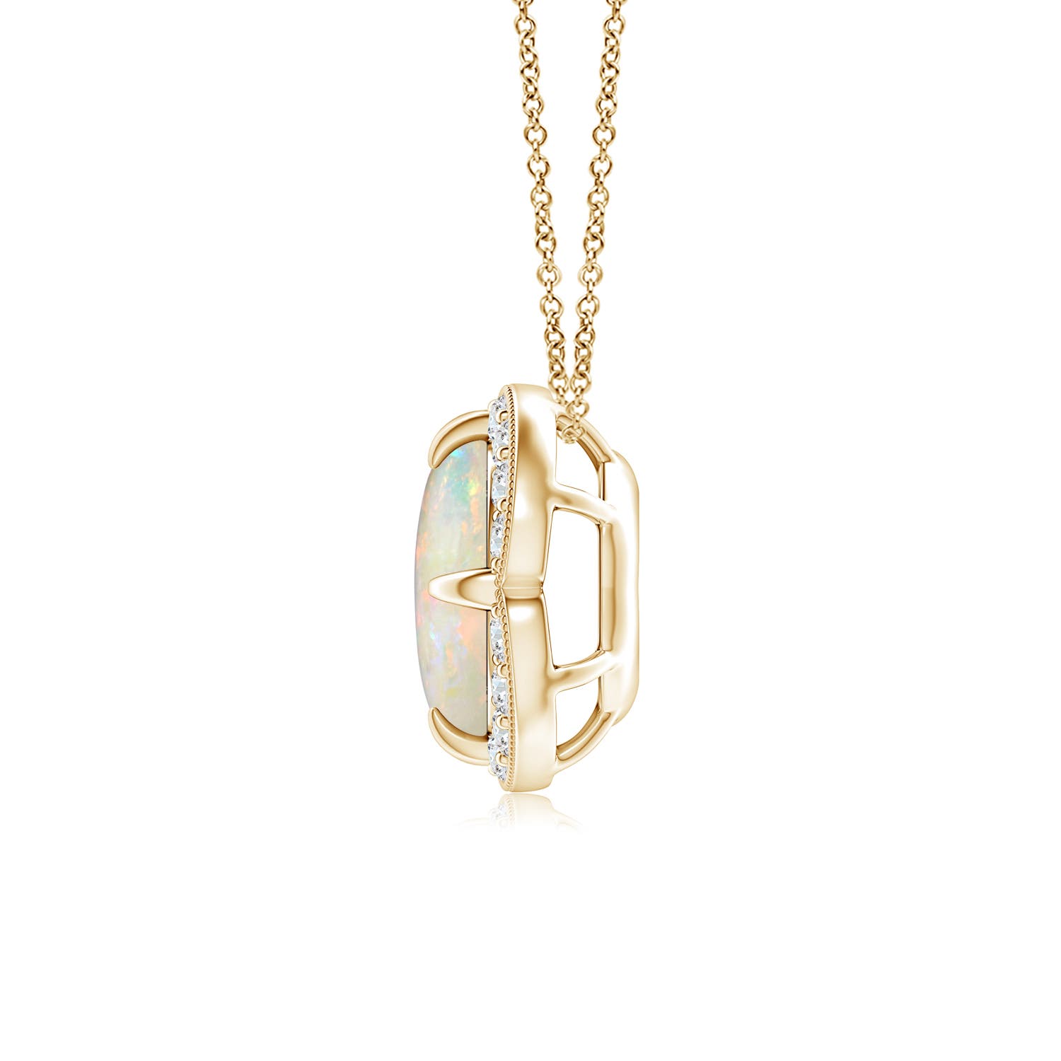 AAAA - Opal / 0.88 CT / 14 KT Yellow Gold