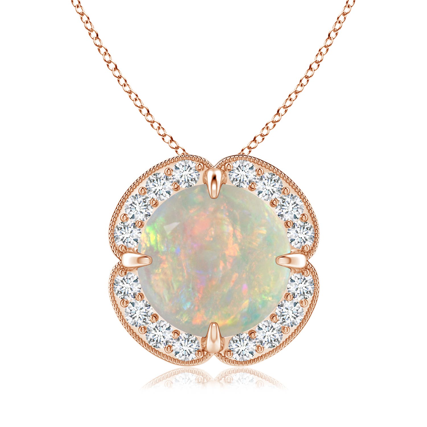 AAAA - Opal / 1.69 CT / 14 KT Rose Gold