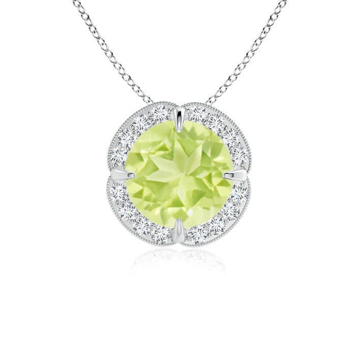 A - Peridot / 1.53 CT / 14 KT White Gold