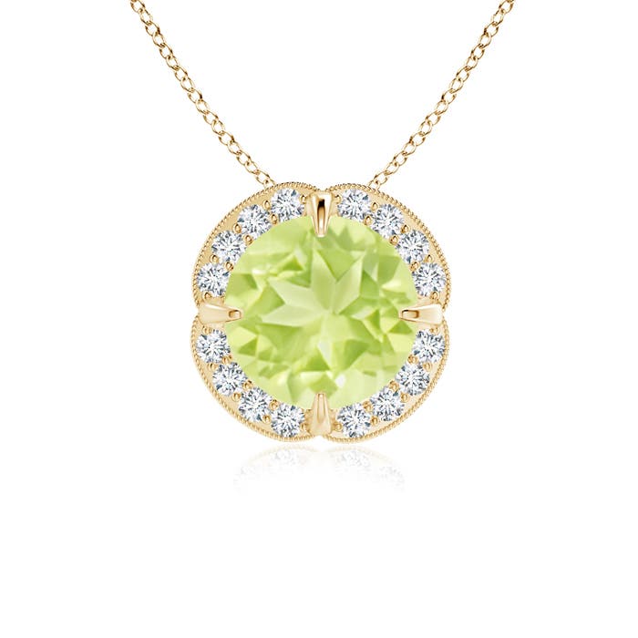 A - Peridot / 1.53 CT / 14 KT Yellow Gold