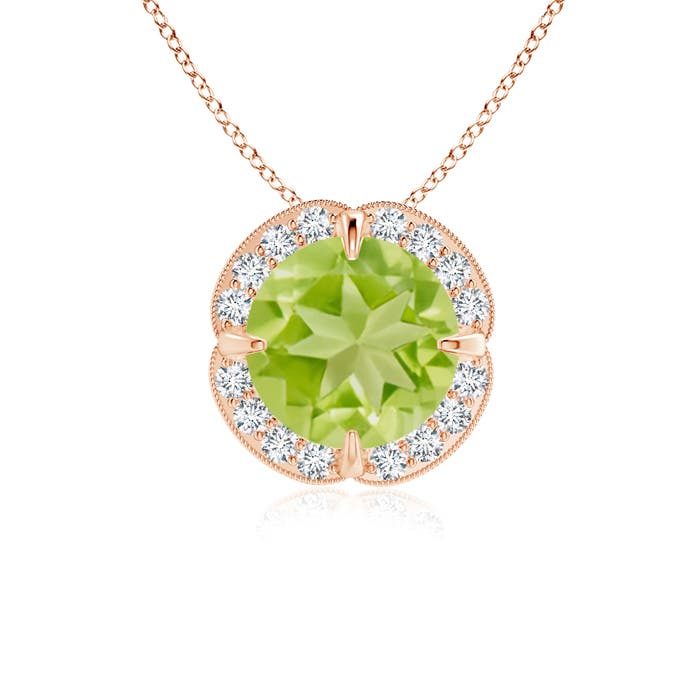 AA - Peridot / 1.53 CT / 14 KT Rose Gold