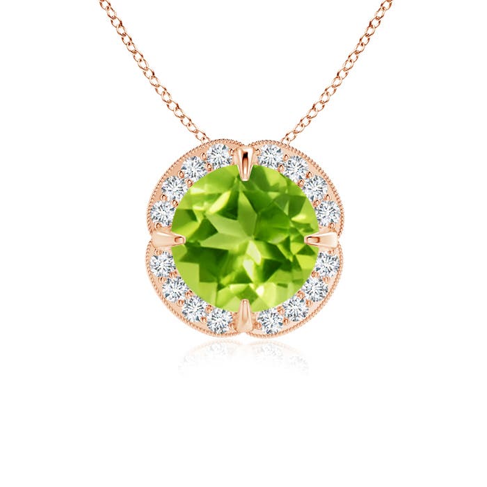 AAA - Peridot / 1.53 CT / 14 KT Rose Gold