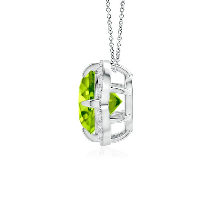 AAA - Peridot / 1.53 CT / 14 KT White Gold