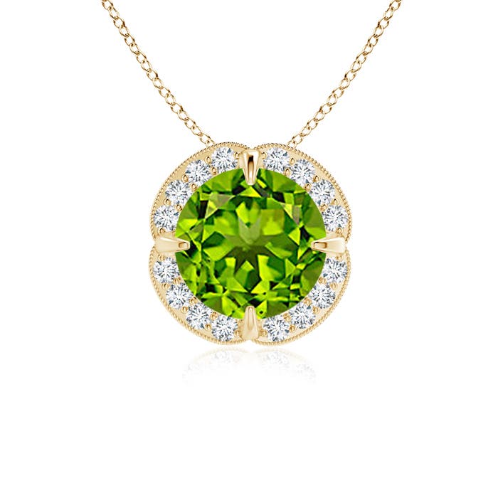 AAAA - Peridot / 1.53 CT / 14 KT Yellow Gold