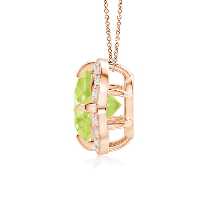 A - Peridot / 2.16 CT / 14 KT Rose Gold