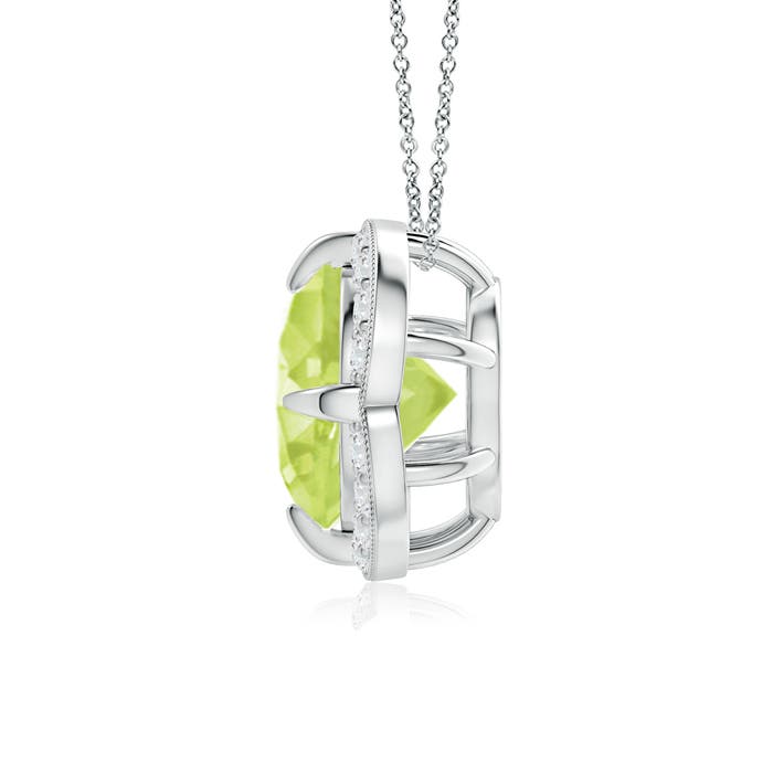 A - Peridot / 2.16 CT / 14 KT White Gold