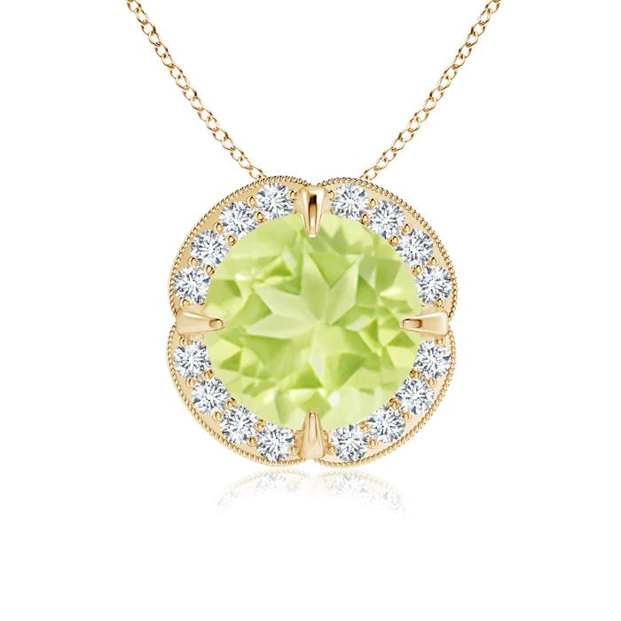 A - Peridot / 2.16 CT / 14 KT Yellow Gold