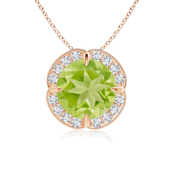 AA - Peridot / 2.16 CT / 14 KT Rose Gold