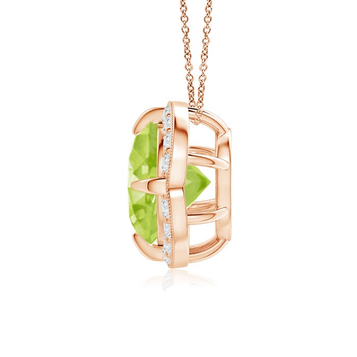 AA - Peridot / 2.16 CT / 14 KT Rose Gold