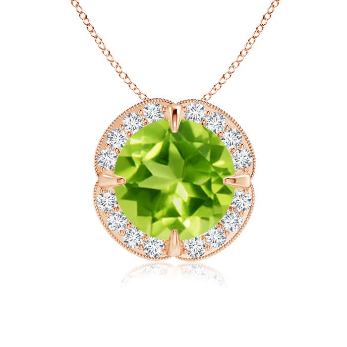 AAA - Peridot / 2.16 CT / 14 KT Rose Gold