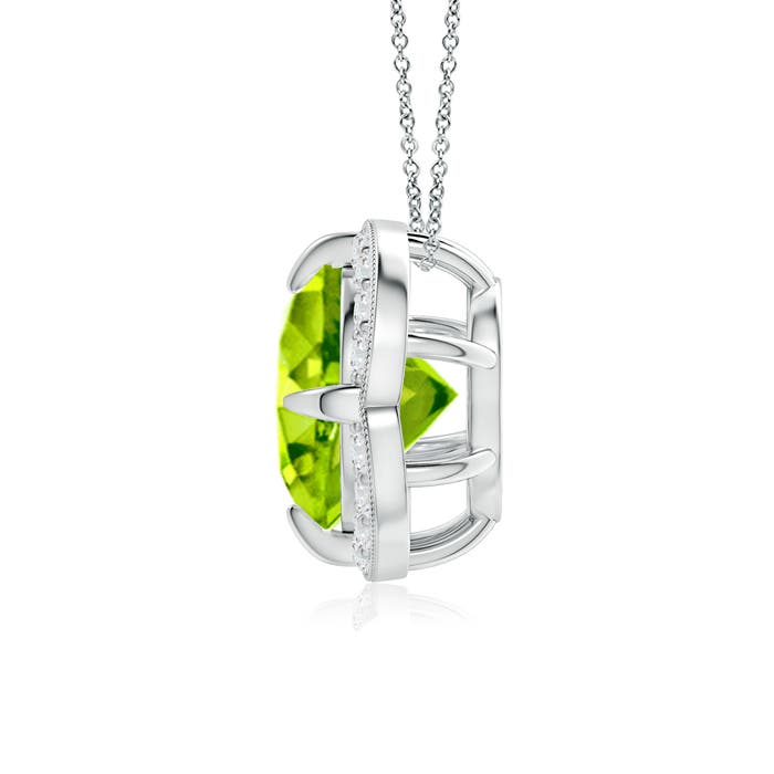 AAA - Peridot / 2.16 CT / 14 KT White Gold