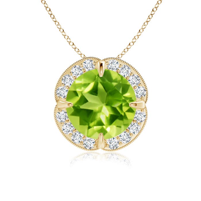 AAA - Peridot / 2.16 CT / 14 KT Yellow Gold