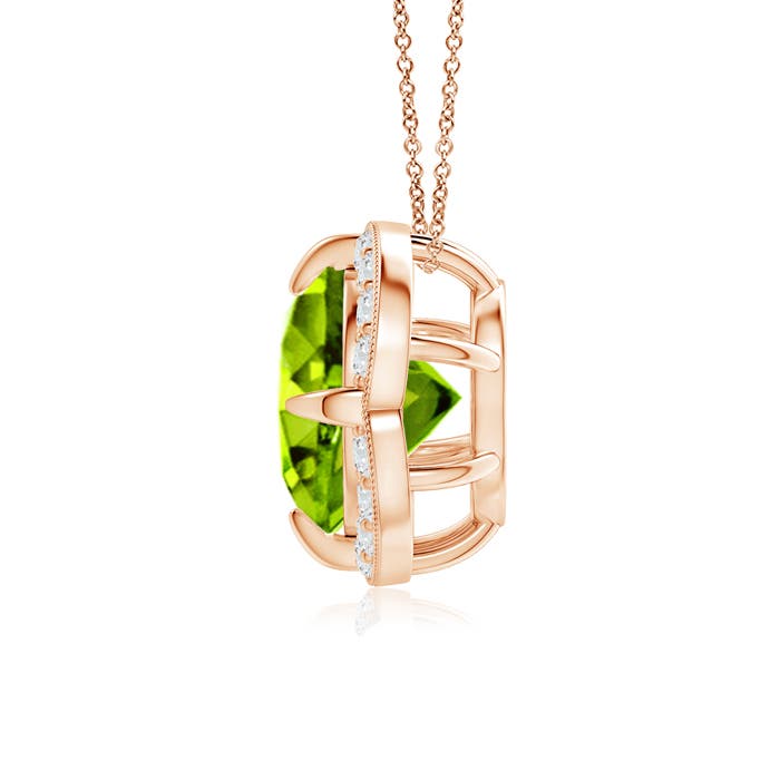 AAAA - Peridot / 2.16 CT / 14 KT Rose Gold