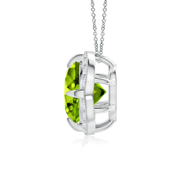 AAAA - Peridot / 2.16 CT / 14 KT White Gold