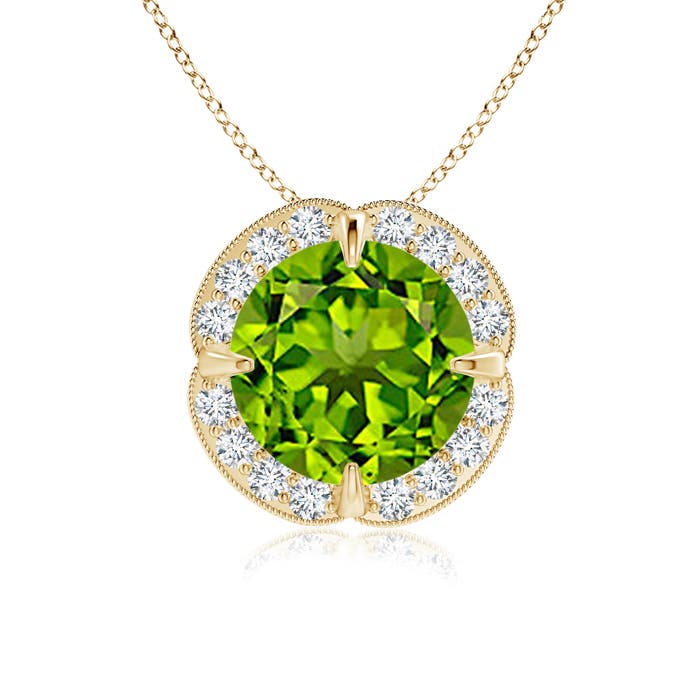 AAAA - Peridot / 2.16 CT / 14 KT Yellow Gold