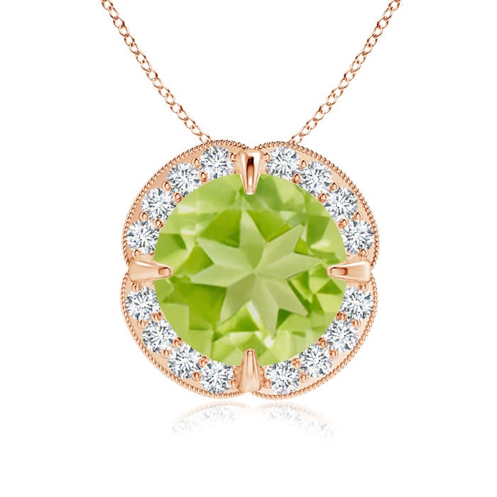 AA - Peridot / 3.09 CT / 14 KT Rose Gold