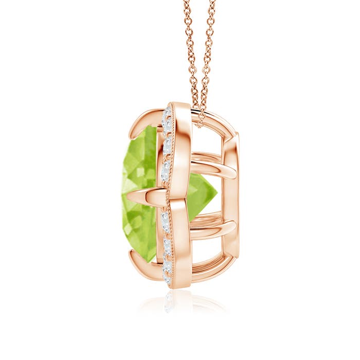 AA - Peridot / 3.09 CT / 14 KT Rose Gold