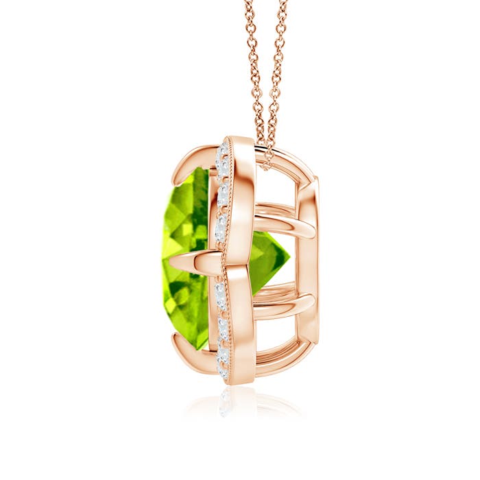 AAA - Peridot / 3.09 CT / 14 KT Rose Gold