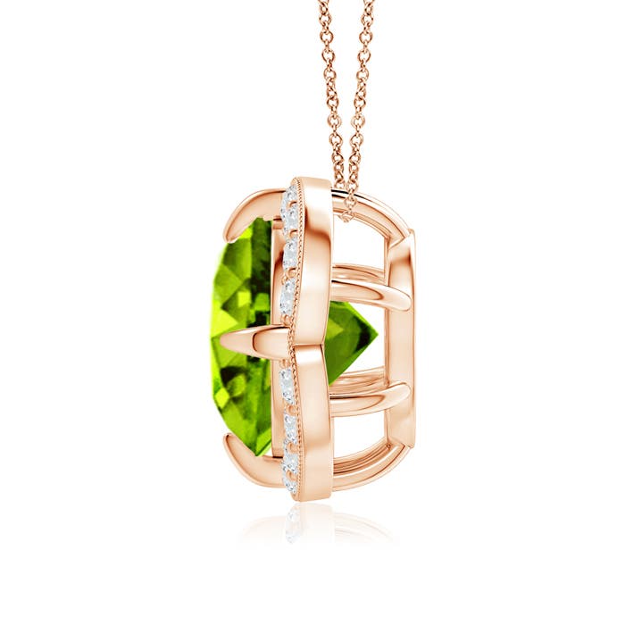 AAAA - Peridot / 3.09 CT / 14 KT Rose Gold