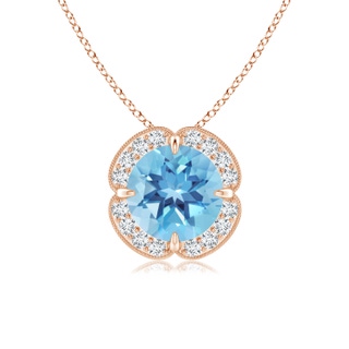 Round A Swiss Blue Topaz