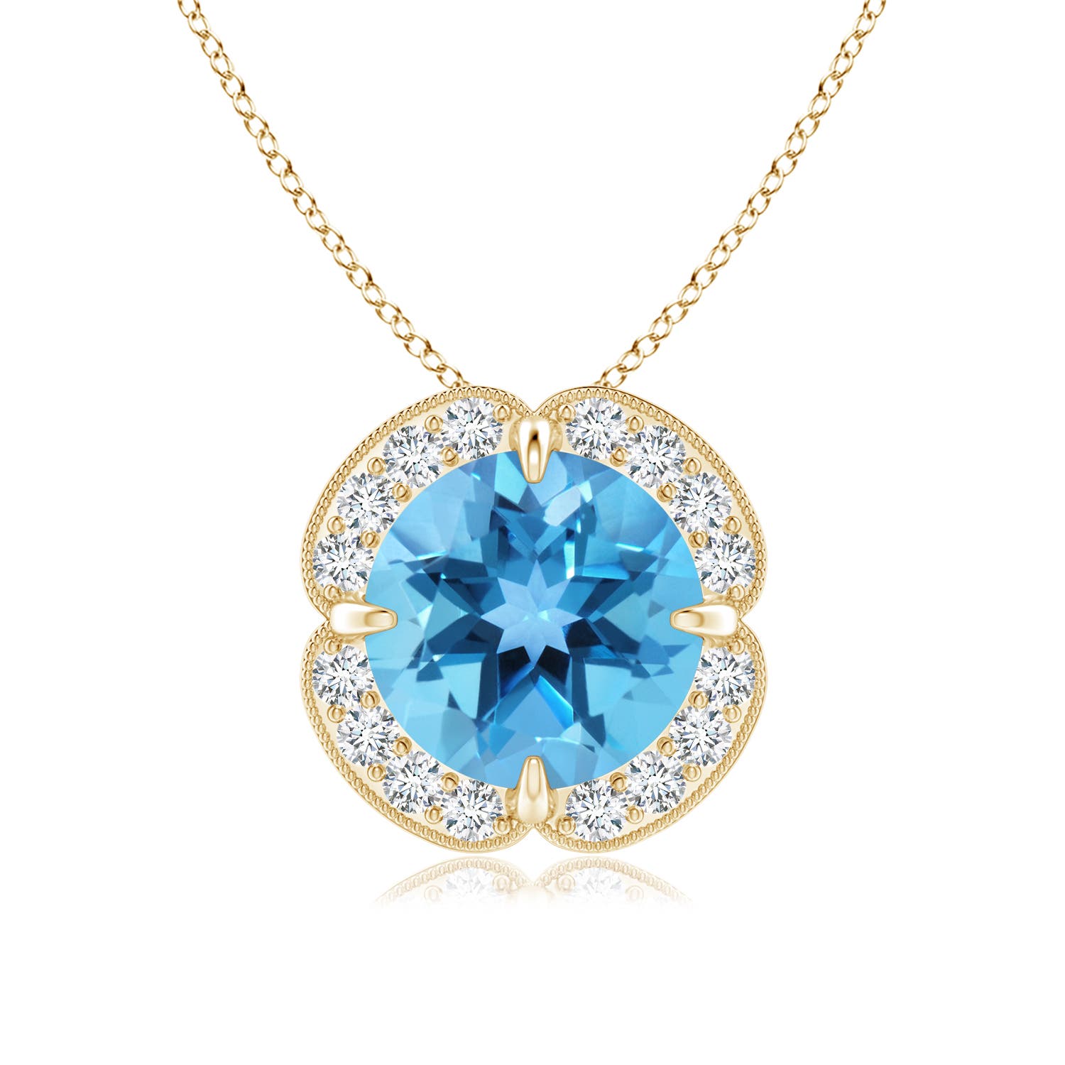 AA - Swiss Blue Topaz / 2.51 CT / 14 KT Yellow Gold