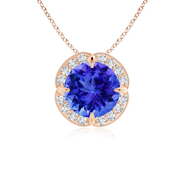 AAA - Tanzanite / 1.58 CT / 14 KT Rose Gold