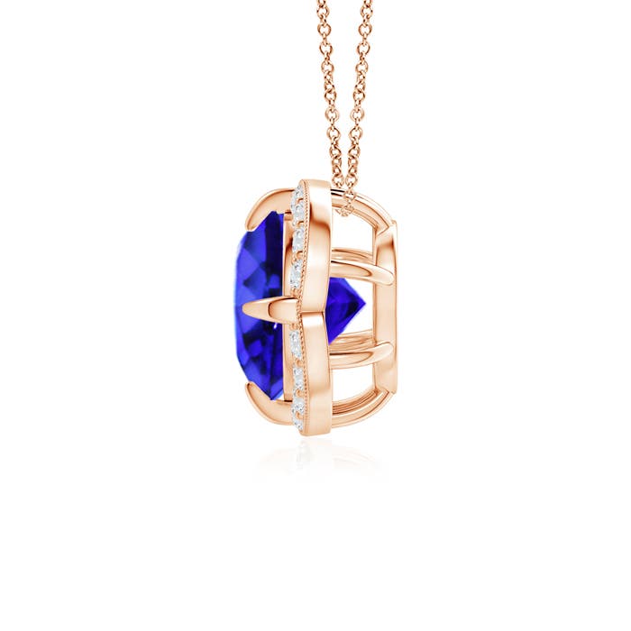 AAA - Tanzanite / 1.58 CT / 14 KT Rose Gold