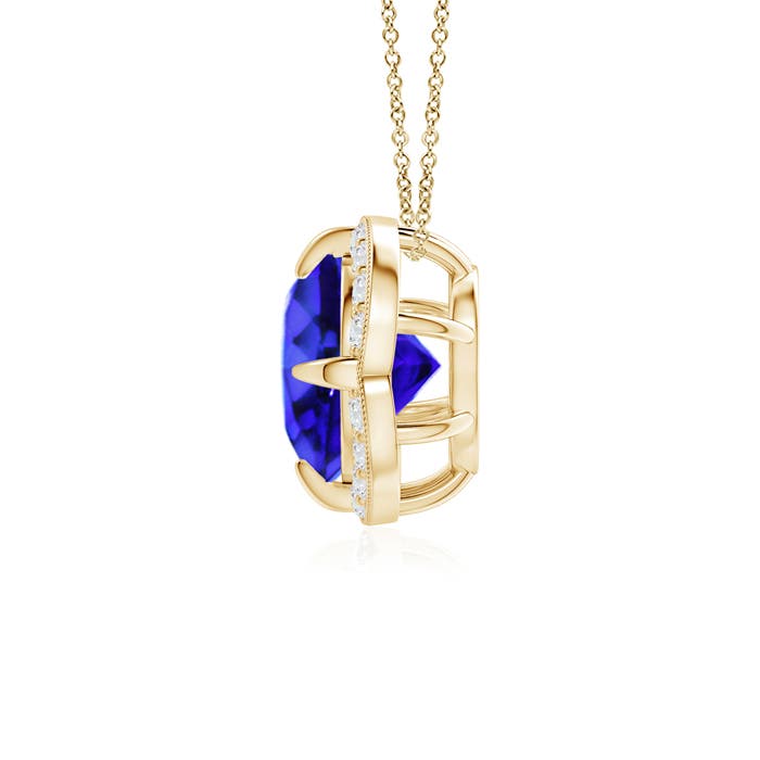 AAA - Tanzanite / 1.58 CT / 14 KT Yellow Gold