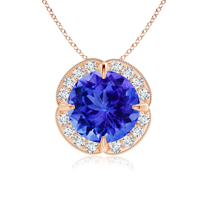 AAA - Tanzanite / 1.96 CT / 14 KT Rose Gold