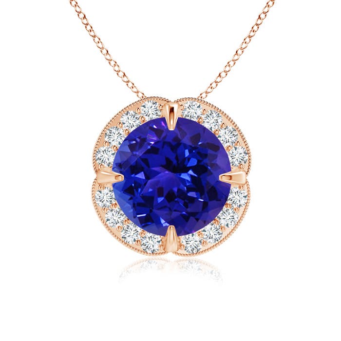 AAAA - Tanzanite / 1.96 CT / 14 KT Rose Gold