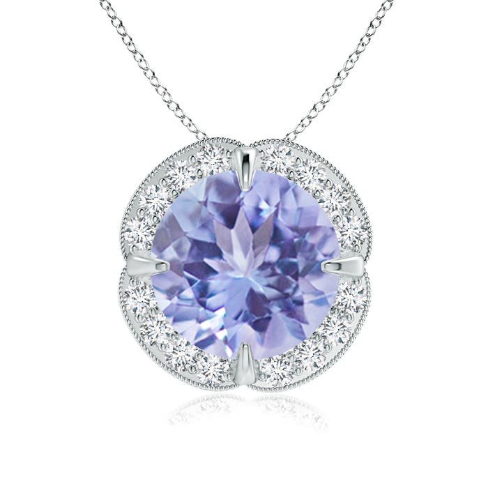 A - Tanzanite / 2.59 CT / 14 KT White Gold