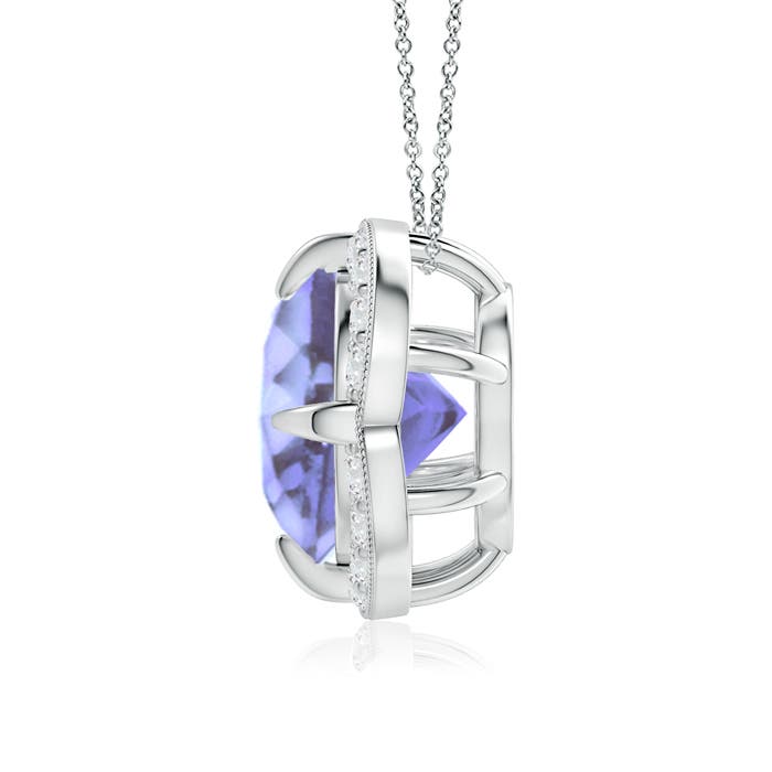 A - Tanzanite / 2.59 CT / 14 KT White Gold