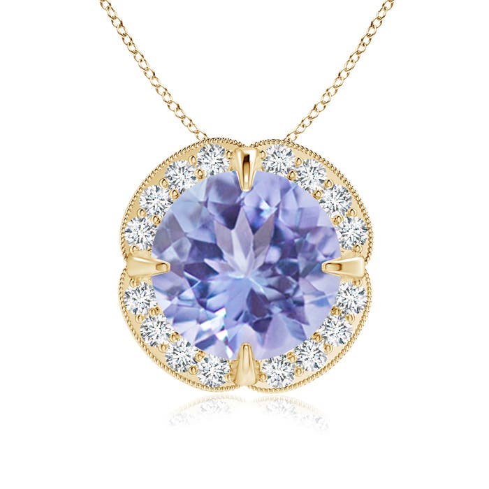 A - Tanzanite / 2.59 CT / 14 KT Yellow Gold