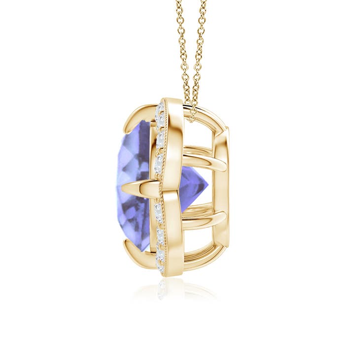 A - Tanzanite / 2.59 CT / 14 KT Yellow Gold