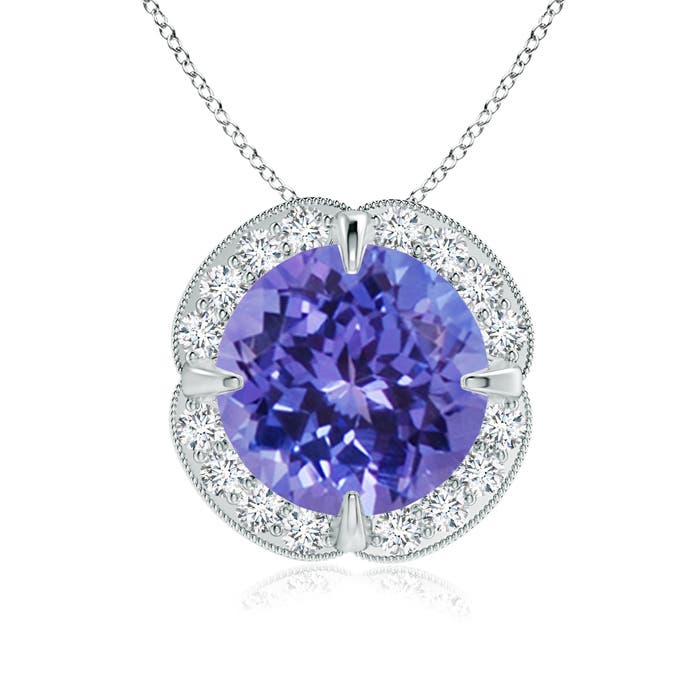 AA - Tanzanite / 2.59 CT / 14 KT White Gold