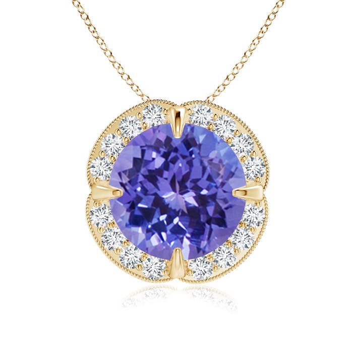 AA - Tanzanite / 2.59 CT / 14 KT Yellow Gold