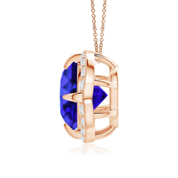 AAA - Tanzanite / 2.59 CT / 14 KT Rose Gold