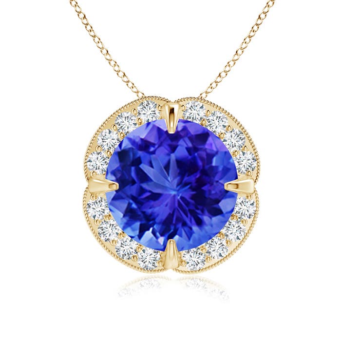 AAA - Tanzanite / 2.59 CT / 14 KT Yellow Gold