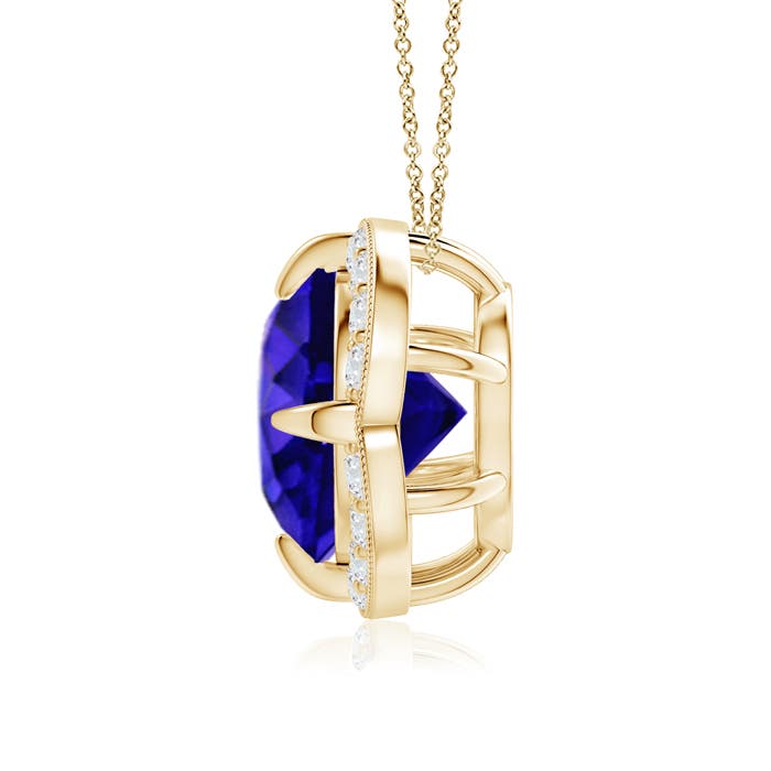 AAAA - Tanzanite / 2.59 CT / 14 KT Yellow Gold