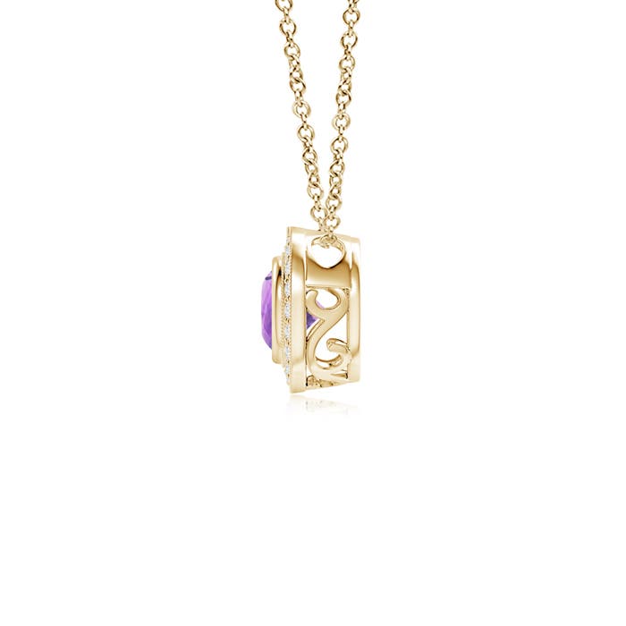 A - Amethyst / 0.57 CT / 14 KT Yellow Gold