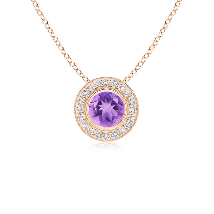 A - Amethyst / 0.96 CT / 14 KT Rose Gold