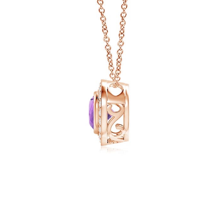 A - Amethyst / 0.96 CT / 14 KT Rose Gold