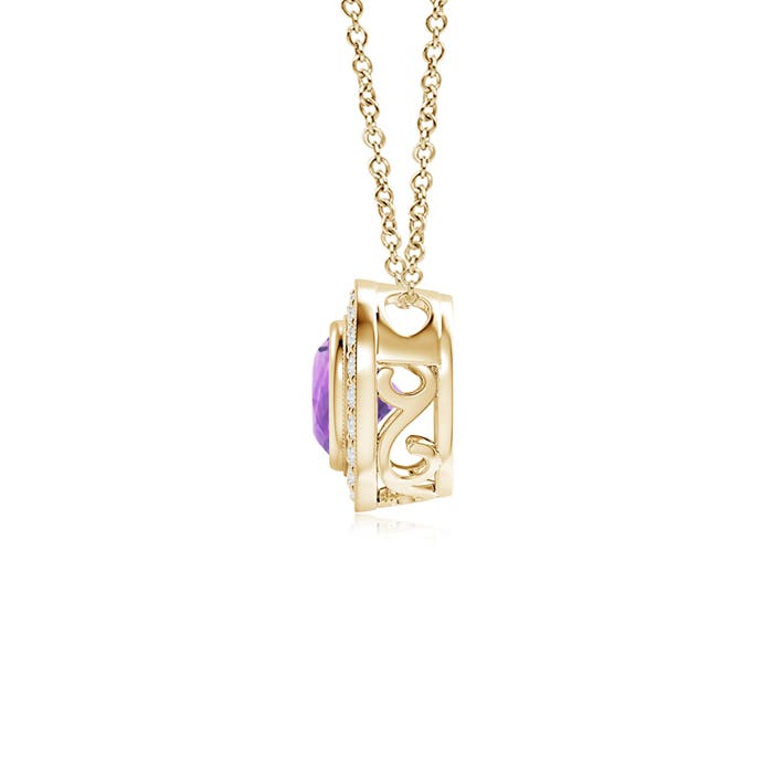 A - Amethyst / 0.96 CT / 14 KT Yellow Gold