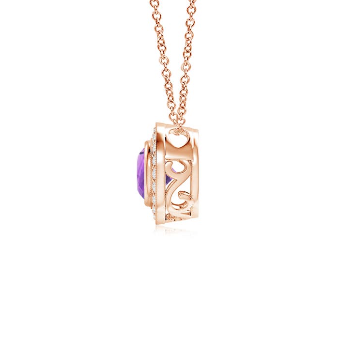 AA - Amethyst / 0.96 CT / 14 KT Rose Gold